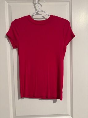 a new day Short Sleeve Crewneck Top - Bright Pink